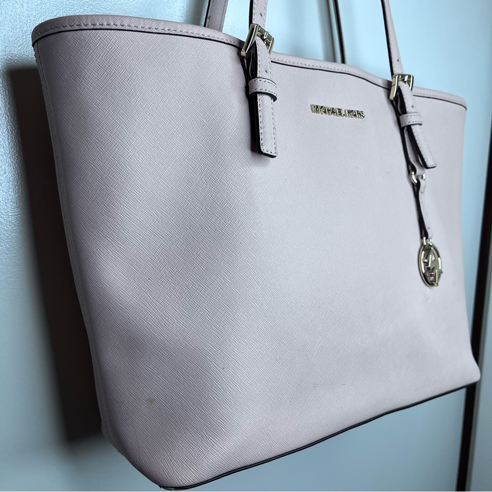 Michael Kors Women's Blush Pink Tote Bag - Picture 9 of 16